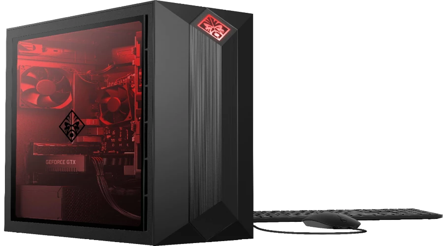 كمبيوتر مكتبي hp i7 تصميم عصري وقابل للتخصيص